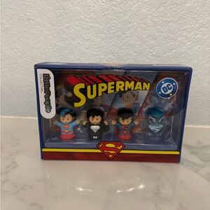 Little people Superman Action Figure Set NWT